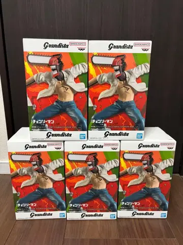 Grandista 체인소 맨 피규어 5개 묶음 판매