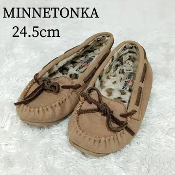 미네통카 모카신 레오파드 퍼 모카신 슈즈 KIMMY 키미