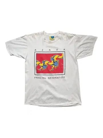 90s AZANK / FRACTAL GENERATION 티셔츠