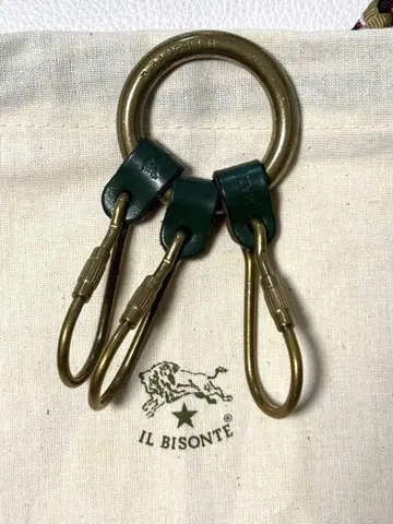 IL BISONTE 3 반지 키링 일비종떼 그린