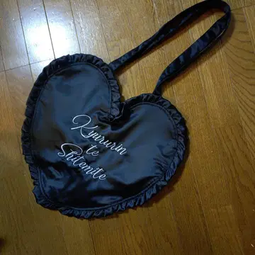 큐루링 해봐 가방 하트 블랙 블랙 카페 큐루시테