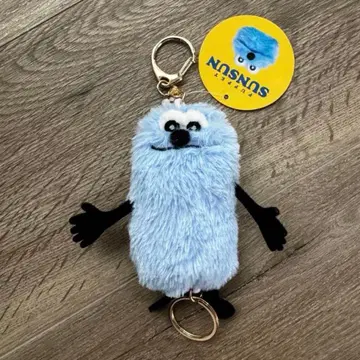 택 포함 새상품 퍼펫 스 낚시릴 달린 마스코트 키링