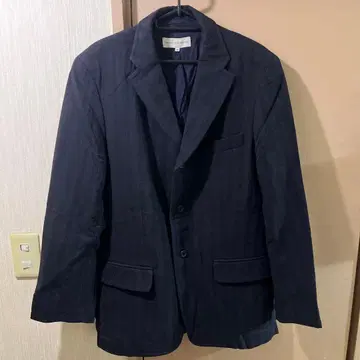 DRIES VAN NOTEN 네이비 테일러드 자켓 46 라이카 시기