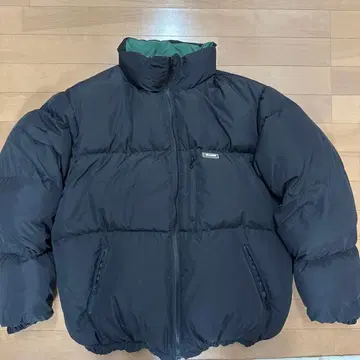 XLARGE 리버서블 다운 자켓 그린 블랙 M