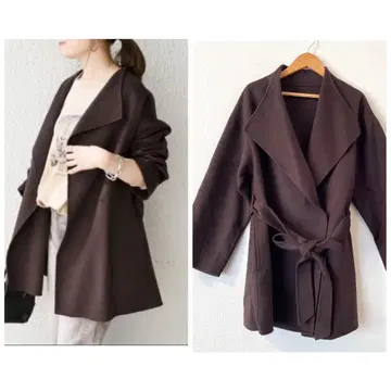 SHIPS 리버 숏코트 브라운 사이즈 36