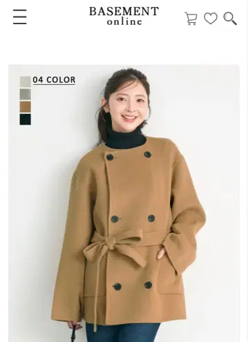 노카라 2WAY 리버 미들 코트