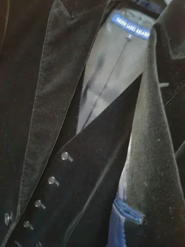 GREEN LABEL RELAXING 벨벳 자켓 & 베스트 세트