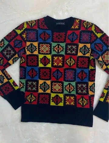 컨디션 최상 ETRO 올 패턴 니트 스웨터