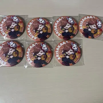 CR CrazyRaccoon 아리사카 생일 굿즈 캔뱃지 SD 7개