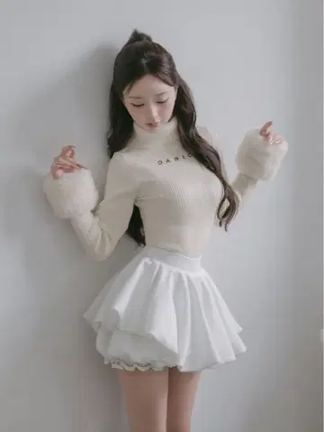 Darich 볼륨 벌룬 미니 스커트 F 사이즈