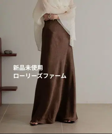 새상품 로리즈팜 스트레치 새틴 스커트