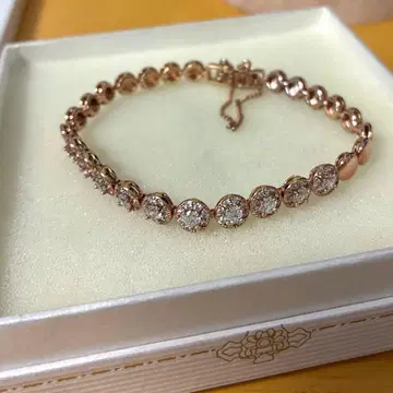 핑크 골드 컬러 팔찌#493