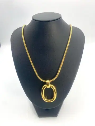 GERMANY 빈티지 목걸이 골드 O형