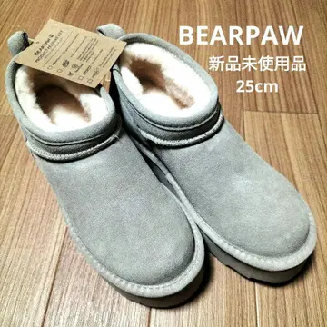 기간 한정! 미사용 새상품 BEARPAW 어그 부츠 25cm 매쉬 통굽