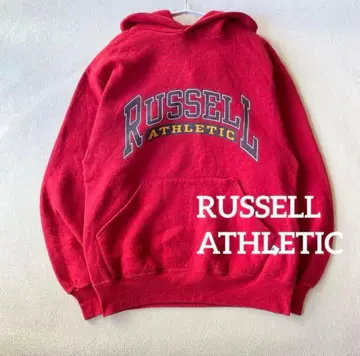 러셀 애슬레틱 USA제 맨투맨 후드티 후드 빨간색 S