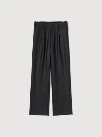 AURALEE LIGHT MELTON ONE-TUCK SLACKS