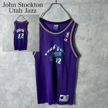 90s champion John Stockton 게임 셔츠 DM82