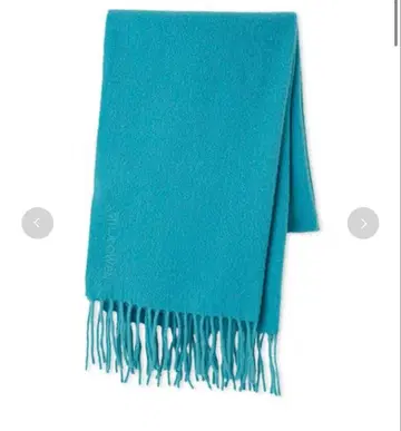 미라 오웬 울 머플러 스톨 터콰이즈