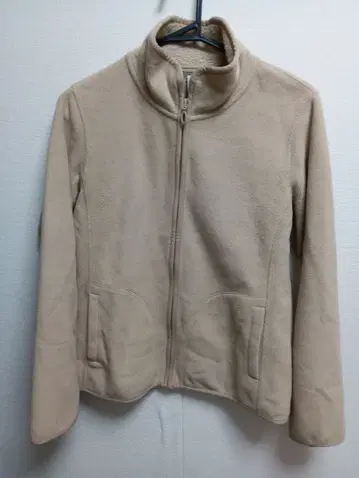 베이지 플리스 자켓 L 사이즈