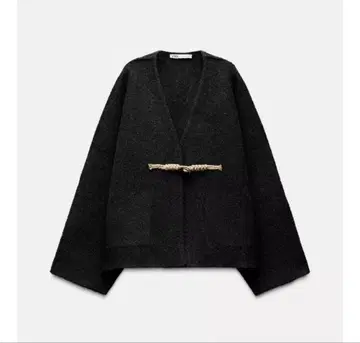 ZARA 토글 버튼 숏 기장 기모노풍 코트