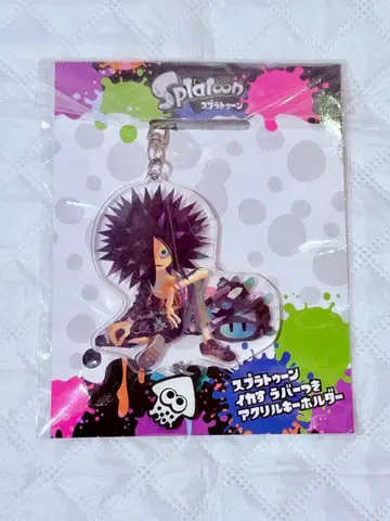 스플래툰 다우니 이카스 러버 부착 아크릴 키링