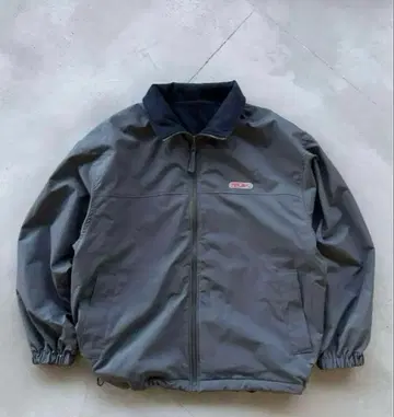 Perushu 나일론 x 플리스 리버서블 스탠드넥 블루종