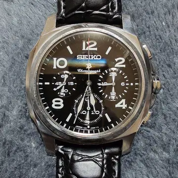 레어 SEIKO 어드밴스 크로노 7J21-0AA0 크로노그래프 티타늄