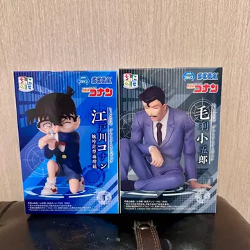 [ 명탐정 코난 ] 유명한(모리 코고로) 에도가와 코난 피규어 2체 세트