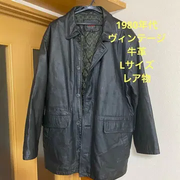 레더 재킷 가죽 재킷 DHOMME A HOMME 1980년대 80's