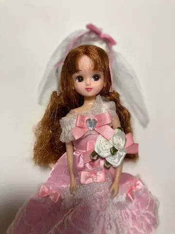 리카짱 베일 포함 드레스