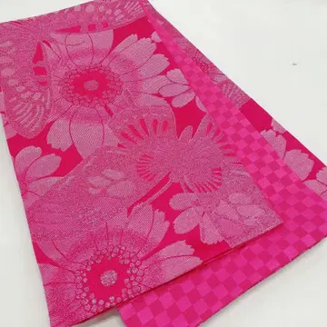 H.L 후리소데용 후쿠로 오비 폴리에스테르 후쿠로 오비 (핑크) P-w1