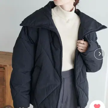 미사용 새상품 Discoat 다이아 퀼트 패딩 자켓 블랙