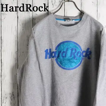 HardRock 하드 록 카페 파일 빅 로고 자수 맨투맨 트레이닝복