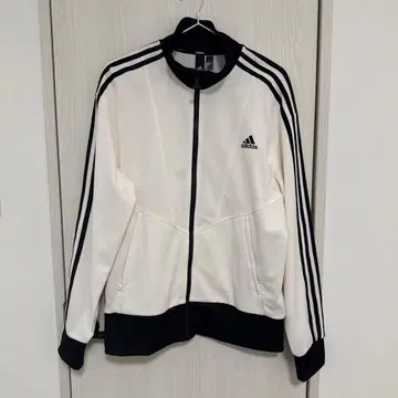 새상품급 adidas 집업 저리 M 화이트/블랙
