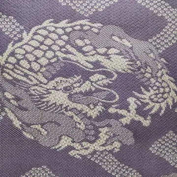 앤티크 용과 번개 직조 단 오비 (875)