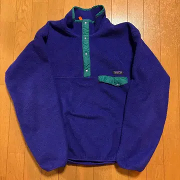 90s 파타고니아 신틸라 스냅T 블루 L 사이즈 레어 컬러