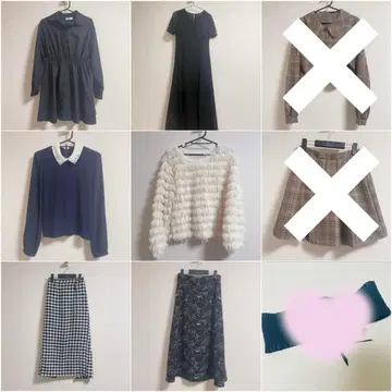 여성용 상의 스커트 원피스 6세트