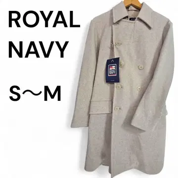 새상품급 ROYAL NAVY 정품 그레이트코트 OATMEAL 벨트 포함