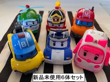 새상품 로보카 폴리 변형 6체 세트 폴리 로이 앰버 헬리 진