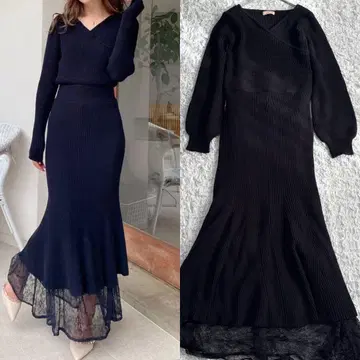 리젝시 RESEXXY 카슈쿨 머메이드 니트 원피스