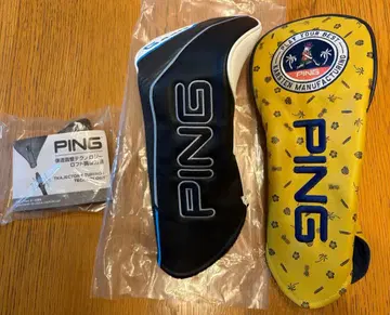 [ 새상품+새상품급 ] PING 드라이버용 골프헤드커버 2개 세트+렌치