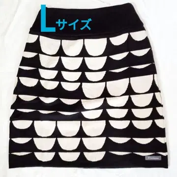 핀레이슨 화이트 블랙 스커트 니트 스커트 타이트 스커트 모노톤