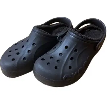 새상품급! CROCS 바야 플랫폼 라인드 크로그 브라운 M9