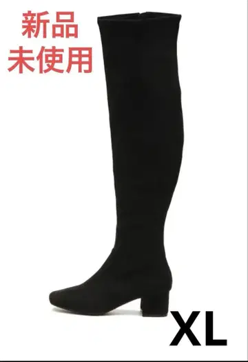 NUOVO 스웨이드 니하이 부츠 XL 블랙