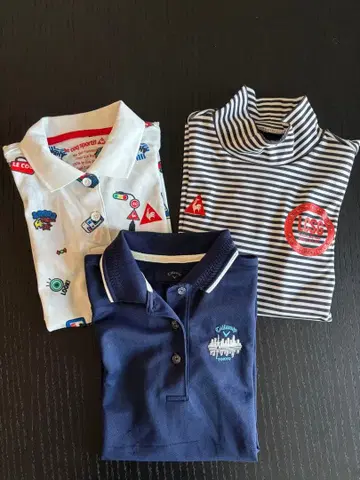 캘러웨이 르꼬끄 골프 피케 셔츠 3종 세트