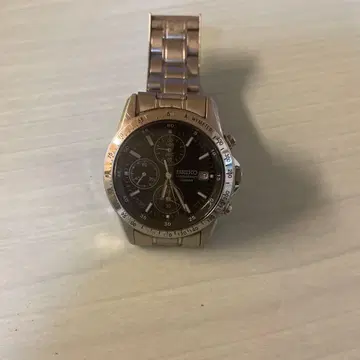 SEIKO 크로노그래프 스테인리스 시계