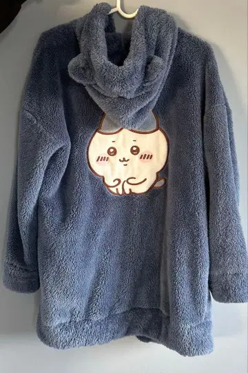 GU 치이카와 (먼작귀) 하치와레 마쉬멜로우 필 라운지 후드티 M