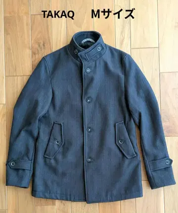 TAKA:Q 타카큐 스탠드 카라 코트 남성용 M 사이즈