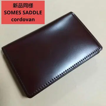 새상품급 SOMES SADDLE 호리 그룹 명함지갑 코도반