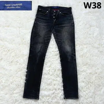 나노 유니버스 블랙 데님 S 슬림 레그 라인